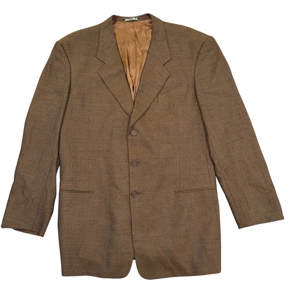Giorgio Armani Brown Wool Sport Coat